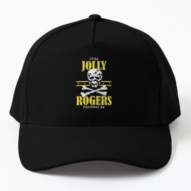 Surprise Gift Vf 84 Jolly Rogers Distre Baseball Cap Hat Printed Czapka Hip Hop Black