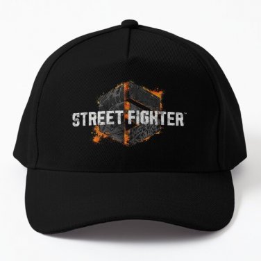 Street Fighter 6 Distressed Logo Baseball Cap Hat Casquette Snapback Hip Hop Czapka