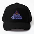 Star Tours Monitor Screen Logo Baseball Cap Hat Printed Hip Hop Snapback Casquette Black