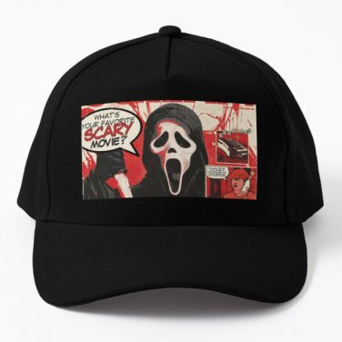 Scream What Is Your Favorite Scary Movi Baseball Cap Hat Printed Casquette Snapback
