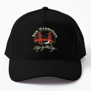 San Francisco California Baseball Cap Hat Snapback Casquette Printed Czapka Hip Hop Black