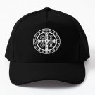 Saint Benedict Medal Black White Baseball Cap Hat Snapback Czapka Black Casquette Hip Hop