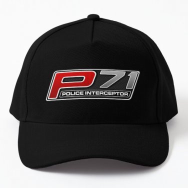 P71 Emblem Red Baseball Cap Casquette Hat Black Snapback Women Mens