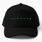 Mysterious Numbers Lost Fandom Baseball Cap Casquette Hat Mens Black Snapback Women
