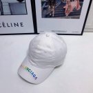 balenciaga 529192310 cap black white classic baseball cap with balenciaga embroidered logo b990055