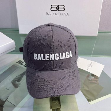 balenciaga 529192310 cap black white classic baseball cap with balenciaga embroidered logo b990059