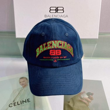 balenciaga 529192310 cap black white classic baseball cap with balenciaga embroidered logo b990065