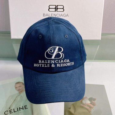 balenciaga 529192310 cap black white classic baseball cap with balenciaga embroidered logo b990066