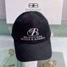 balenciaga 529192310 cap black white classic baseball cap with balenciaga embroidered logo b990067