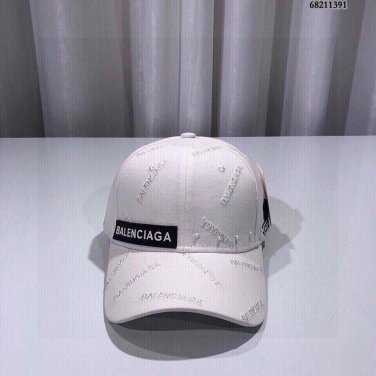 balenciaga 529192310 cap black white classic baseball cap with balenciaga embroidered logo b990073