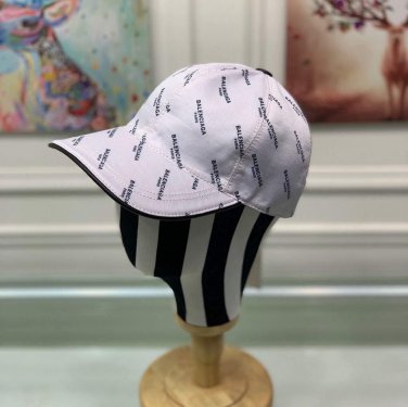 balenciaga 529192310 cap black white classic baseball cap with balenciaga embroidered logo b990082