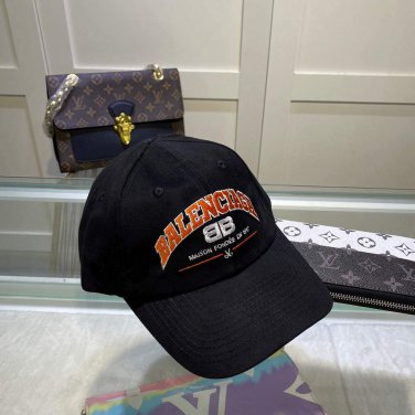 balenciaga 529192310 cap black white classic baseball cap with balenciaga embroidered logo b990089