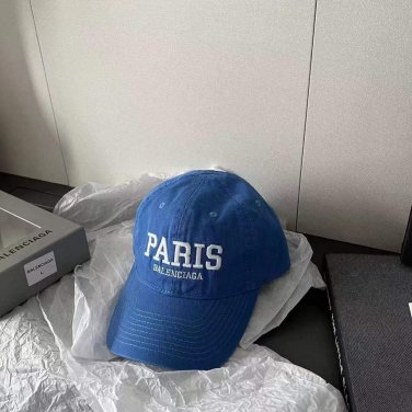 balenciaga 529192310 cap black white classic baseball cap with balenciaga embroidered logo b990096