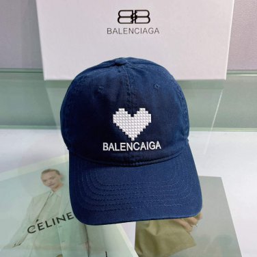 balenciaga 529192310 cap black white classic baseball cap with balenciaga embroidered logo b990113