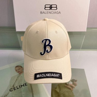 balenciaga 529192310 cap black white classic baseball cap with balenciaga embroidered logo b990122