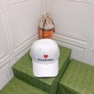 balenciaga 529192310 cap black white classic baseball cap with balenciaga embroidered logo b990123