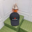 balenciaga 529192310 cap black white classic baseball cap with balenciaga embroidered logo b990124