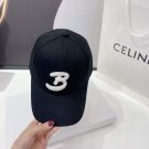 balenciaga 529192310 cap black white classic baseball cap with balenciaga embroidered logo b990131