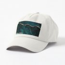 Amazing Blue and Teal Faux Malachite Marble Cap