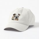 American Bulldog Face With Sad Eyes Vector Cap