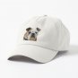American Bulldog Face With Sad Eyes Vector Cap