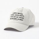 Anthony Bridgerton Quote (Black Font) Cap