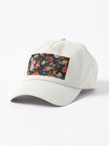 Antique Botanical Night Flower Botanical Night Garden I Cap