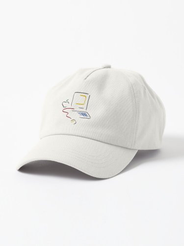 apple macintosh vintage 80s graphic  Cap
