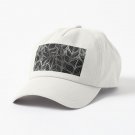Art Deco (Faux) Silver And Black Leaf Pattern Cap