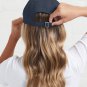 Art Deco Lotus Flowers in Pink & Navy Cap
