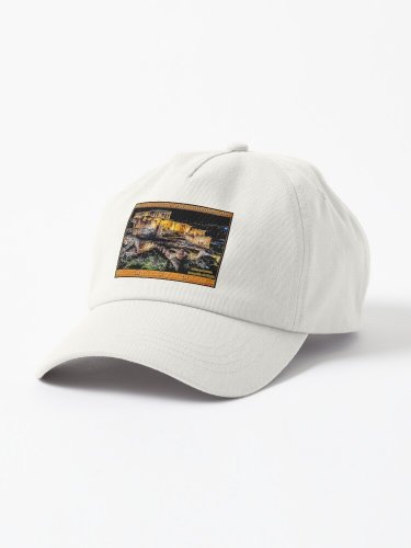 ATHENS GREECE ANCIENT ACROPOLIS At Night Print Cap