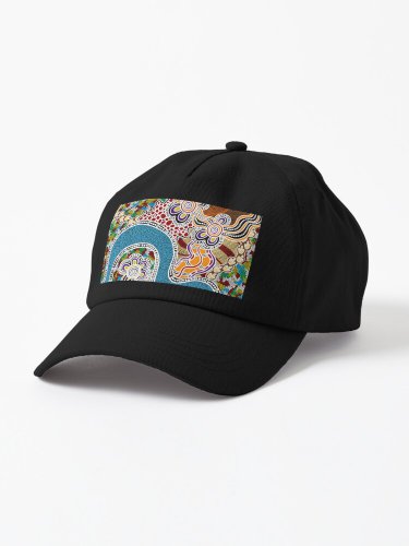 Authentic Aboriginal Art - Big River Cap