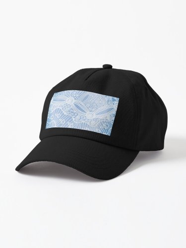 Authentic Aboriginal Art - Wandering the Land Animals Cap