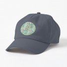 Bamboo, Birds and Blossom - soft blue green Cap