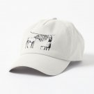 Banksy Graffiti Zebra stripes on a clothing line and a woman with signature Banksy tag HD Cap
