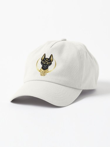 Bastet goddess golden moon Cap