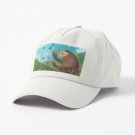 Bear eats hawthorn in the forest  Cap