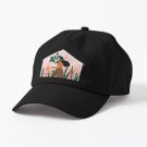 Beautiful Girl with a Plant in a Pot. Minimalistic Greenhouse Cap