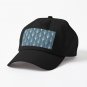 (Faux) Turquoise and (Faux) Silver Art Deco Pattern Cap