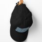 (Faux) Turquoise and (Faux) Silver Art Deco Pattern Cap