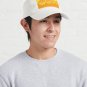 60's Bold Retro Mod Flowers in Orange and Yellow Cap