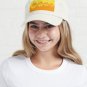 60's Bold Retro Mod Flowers in Orange and Yellow Cap