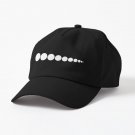 60's Retro Mod Minimal Dots in Black and White Cap