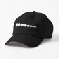 60's Retro Mod Minimal Dots in Black and White Cap