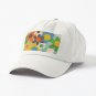 70s Floral Blue Cap