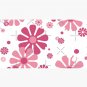 1960's Retro Flowers in Pink and White - Mod Abstract Cap