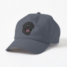 A Happy Black Lab  Cap