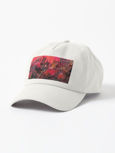 Abstract Fire Burning Liquorice Cap