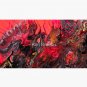 Abstract Fire Burning Liquorice Cap