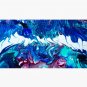 Abstract funky blue rivers Cap